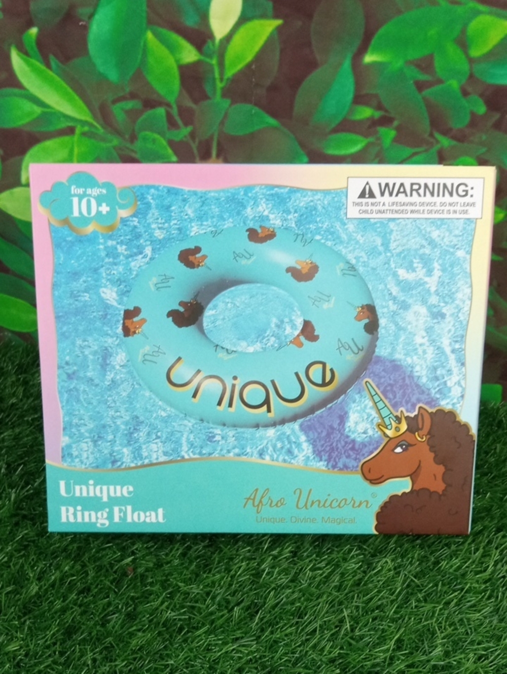 ⛱️ Unique Afro Unicorn Ring Float